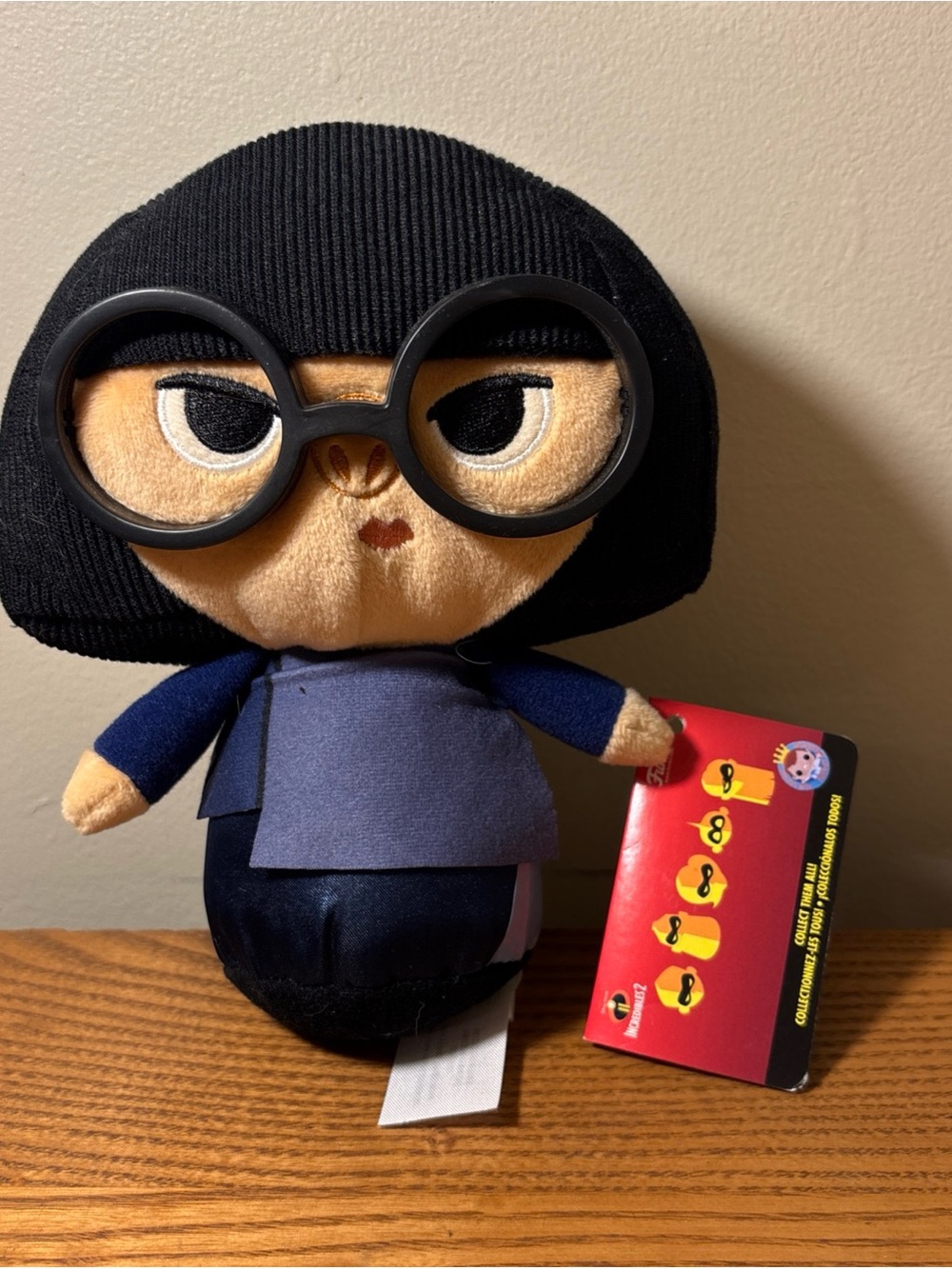 Disney Edna Mode Plush - Black, Navy, Beige